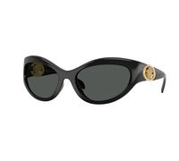 Versace VE4485 GB1/87 Woman Sunglasses Injected Black Grey Cat Eye Normal