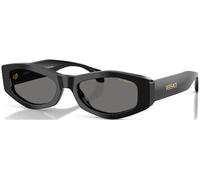 Versace Woman VE4487 GB1/81 Sunglasses Acetate Black Grey Geometric Polarized