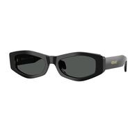 Versace VE4487 GB1/87 Woman Sunglasses Acetate Black Grey Geometric Normal