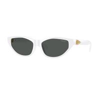 Versace VE4491U 314/87 Woman Sunglasses Injected White Grey Cat Eye Normal