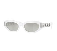 Versace VE4501 314/6V Woman Sunglasses Acetate White Grey Cat Eye Normal Nuanced