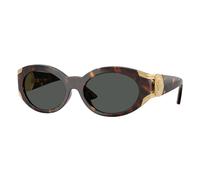 Versace VE4503U 108/87 Woman Sunglasses Injected Turtle Grey Round Normal