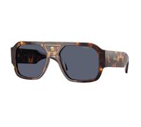Versace VE4508U 55372V Man Sunglasses Acetate Turtle Blue Squared Polarized
