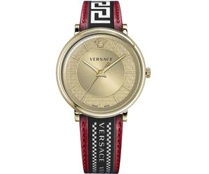 Versace VE5A02021 Wristwatch V-Circle 42mm Quartz Unisex Golden Gold 5 ATM