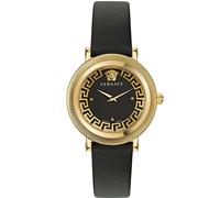 Versace Women's Analogue Swiss Quartz Watch with Leather Strap VE7F00323