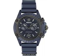 Versace Men's Chronograph Swiss Quartz Watch with Plastic Strap VE8P00624