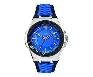 Versace VEDY00119 Elegant Watch, Blue, Strap
