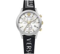 Versace VEKB00122 Sport Tech Lady Chrono 40mm Chronograph Quartz Unisex Silve...