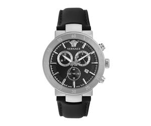Versace VEPY00120 Men's Analogue Quartz Watch with Leather Strap