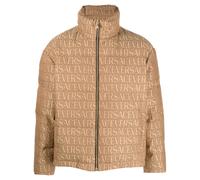 Versace Versace Allover logo-print puffer jacket - Neutrals 50