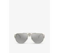 Versace Versace Ve2225 Pilot-Frame Metal Sunglasses Gold