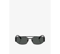 Versace Versace Ve2287 Irregular-Frame Metal Sunglasses Black