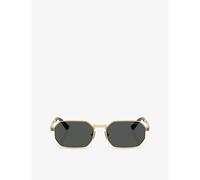 Versace Versace Ve2297 Irregular-Frame Metal Sunglasses Gold