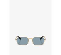 Versace Versace Ve2297 Irregular-Frame Metal Sunglasses Gold