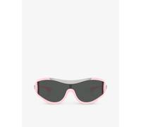 Versace Versace Ve4475 Shield-Frame Acetate Sunglasses Pink