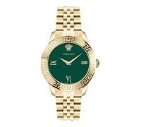 Versace , Signature Gold Stainless Steel Green Watch ,Multicolor female, Sizes: ONE SIZE