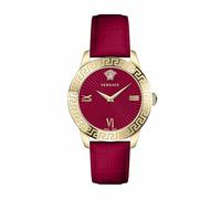 Versace Greca Signature Ladies Watch 38 mm Greca Signature on the Case Leather Strap VEVC00921