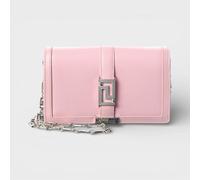 Versace Wallet On Chain Shoulder Leather Bag Pink