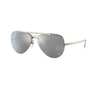 Versace Woman Sunglass VE2231 - Frame color: Pale Gold, Lens color: Light Grey Mirror Silver