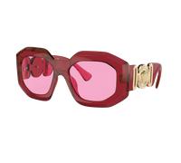 Versace Woman Sunglass VE4424U - Frame color: Transparent Red, Lens color: Fuchsia