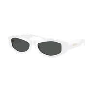 Versace Woman Sunglass VE4487 - Frame color: White, Lens color: Dark Grey