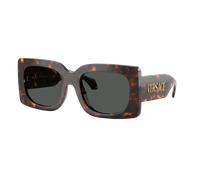 Versace Woman Sunglass VE4496U - Frame color: Havana, Lens color: Dark Grey
