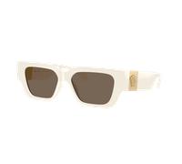 Versace Woman Sunglass VE4497U - Frame color: White, Lens color: Brown