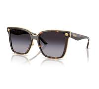 Versace Woman Sunglasses Black Frame, Dark Grey Lenses, 58MM, Havana Grey Gradient, 58 mm / 19 mm / 150 mm