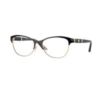 Versace Woman VE1233Q 1366 Optical frames Metal Black Transparent Geometric Normal