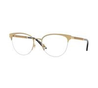 Versace Woman VE1297 1002 Optical frames Metal Gold Transparent Cat Eye Normal