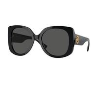 Versace Woman VE4387 GB1/87 Sunglasses Acetate Black Grey Squared Normal