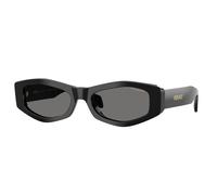 Versace Woman VE4487 GB1/81 Sunglasses Acetate Black Grey Geometric Polarized