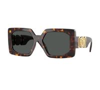 Versace VE4478U 108/87 Woman Sunglasses Injected Turtle Grey Squared Normal