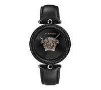 Versace Women Analog Quartz 2 Hand Watch with Leather Strap VCO050017
