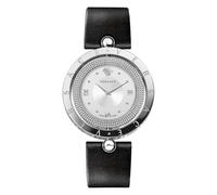 Versace Women Analog Quartz Watch with Leather Strap VE7901023