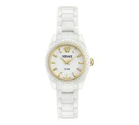 Versace Women's Analogue Swiss Quartz Watch with Ceramic Strap VE9F00224