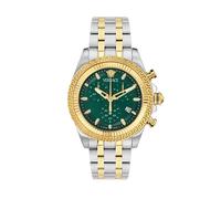 Versace Women’s Fornax Chronograph 43 mm White Dial Crystal - Stainless Steel / Sapphire