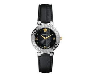Versace Women's Analog Swiss-Quartz Watch with Leather Calfskin Strap V16020017