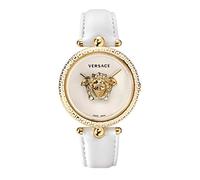 Versace Women's Analog Swiss-Quartz Watch with Leather Calfskin Strap VCO040017
