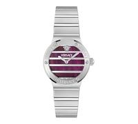 Versace Women's Analogue Quartz Watch Greca Logo Pearl Swiss Made