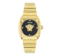 Versace Antares Black Dial & Gold Tone Bracelet Watch