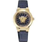 Versace Women's Analogue Swiss Quartz Watch with Leather Strap VE3F00122