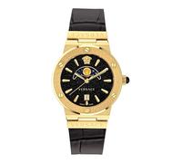 Versace Women's Analogue Swiss Quartz Watch with Leather Strap VE7G00123