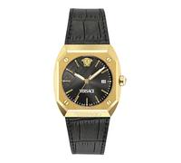 Versace Women's Analogue Swiss Quartz Watch with Leather Strap VE8F00224