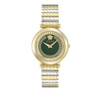 Versace Women's Analogue Swiss Quartz Watch with Stainless Steel Strap VE0O00225