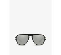 Versace Womens Black Ve2199 Square-frame Metal Sunglasses 5.6cm