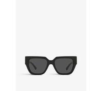 Versace Womens Black Ve4409 Medusa-embellished Acetate Phantos Sunglasses 140mm