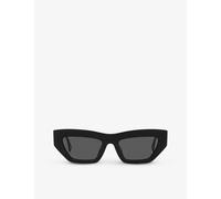 Versace Womens Black Ve4432u Irregular-frame Acetate Sunglasses