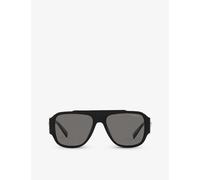 Versace Womens Black Ve4436u Pillow-frame Acetate Sunglasses