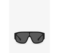 Versace Womens Black Ve4439 Pillow-frame Nylon Sunglasses 14.5cm